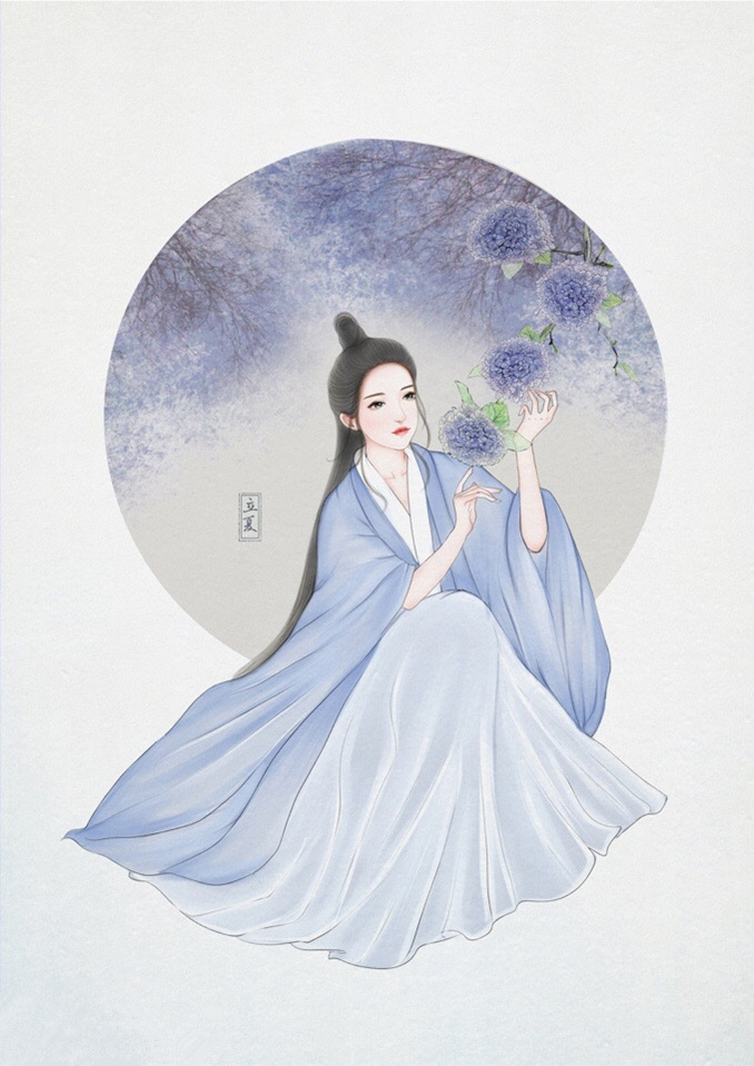 24節(jié)氣古風(fēng)手機(jī)壁紙圖片，超美的女子古風(fēng)圖片