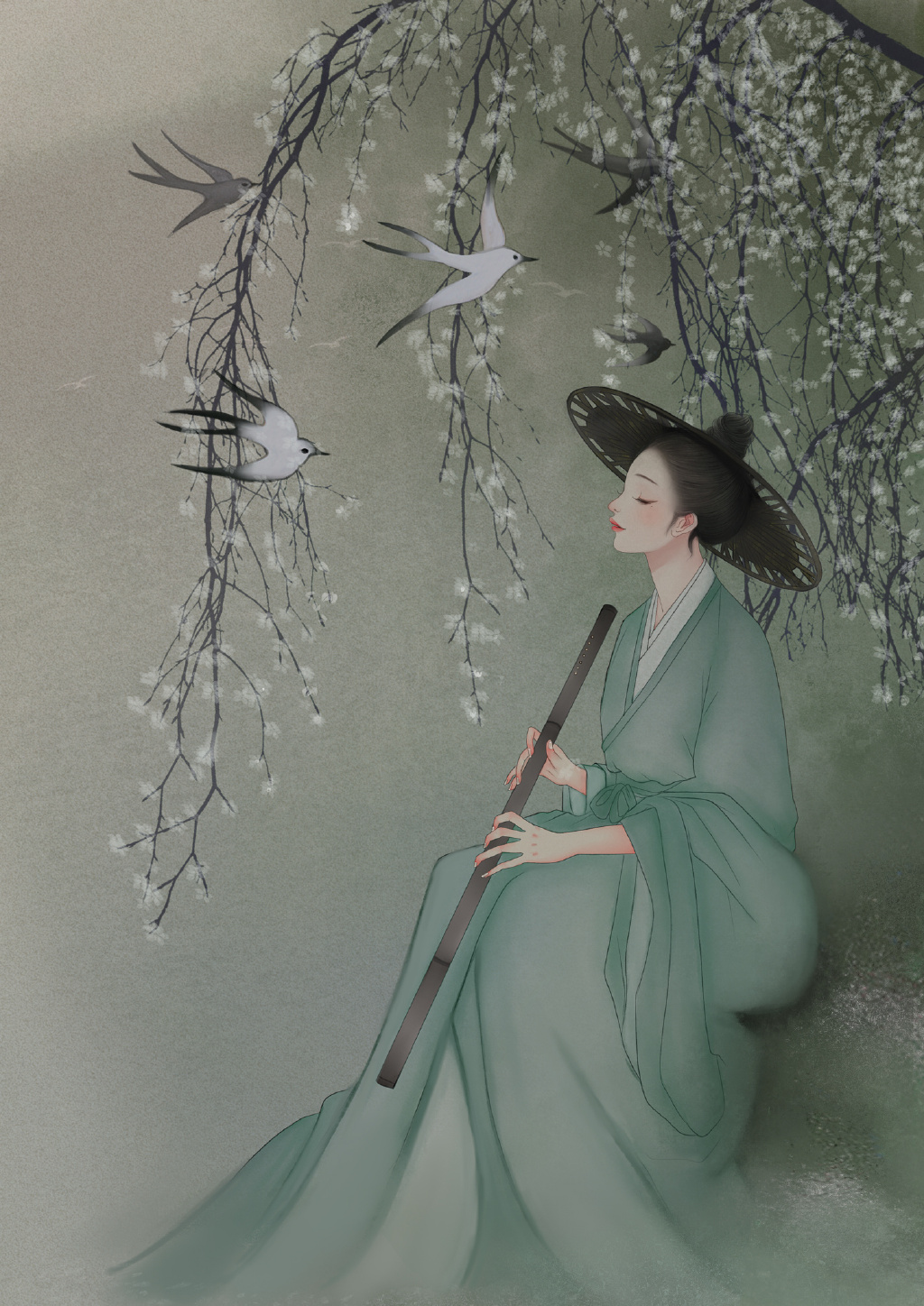 氣質(zhì)韻味的古風(fēng)女子，一組唯美高清古風(fēng)圖片