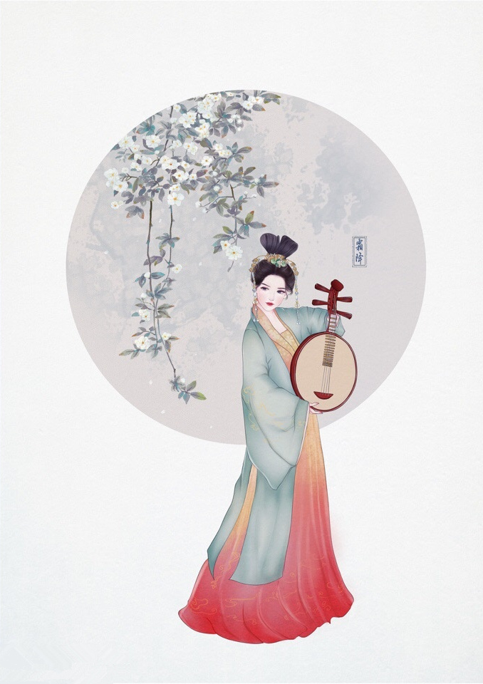 24節(jié)氣古風(fēng)手機(jī)壁紙圖片，超美的女子古風(fēng)圖片