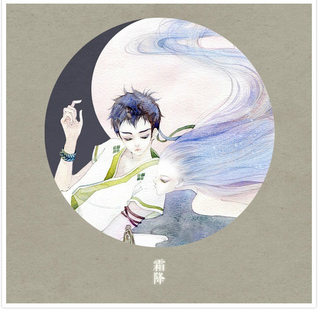 唯美二十四節(jié)氣古風(fēng)圖片，可做頭像的古風(fēng)插畫