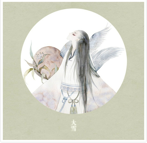唯美二十四節(jié)氣古風(fēng)圖片，可做頭像的古風(fēng)插畫