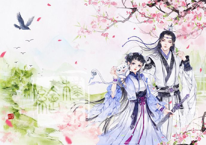 超甜的古風(fēng)情侶圖集，清新唯美古風(fēng)圖片（19張）