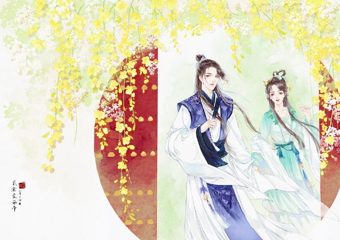 超甜的古風(fēng)情侶圖集，清新唯美古風(fēng)圖片（19張）