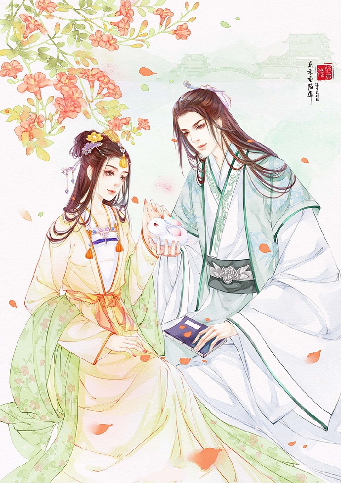 超甜的古風(fēng)情侶圖集，清新唯美古風(fēng)圖片（19張）