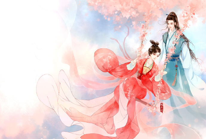 高清古風(fēng)情侶圖集(52張)，超恩愛甜蜜的古風(fēng)圖片