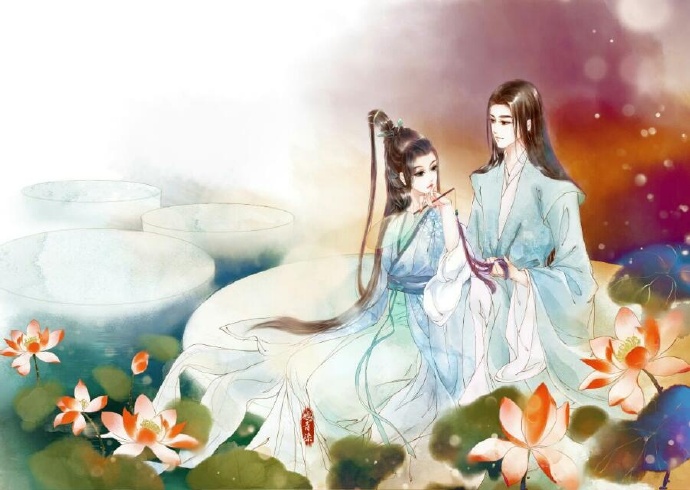 高清古風(fēng)情侶圖集(52張)，超恩愛甜蜜的古風(fēng)圖片