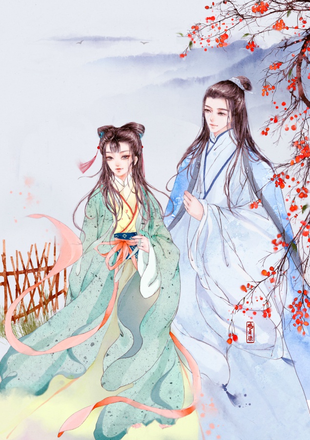 高清古風(fēng)情侶圖集(52張)，超恩愛甜蜜的古風(fēng)圖片