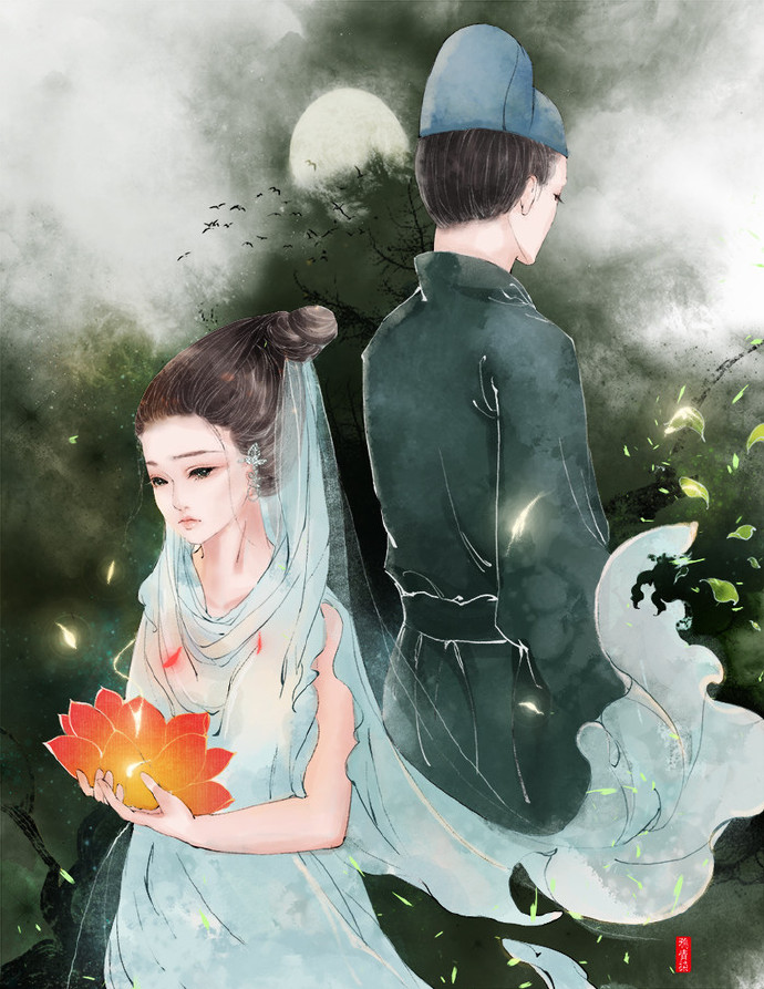 高清古風(fēng)情侶圖集(52張)，超恩愛甜蜜的古風(fēng)圖片
