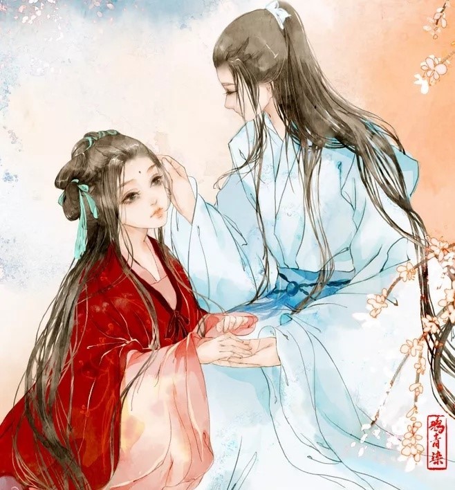 高清古風(fēng)情侶圖集(52張)，超恩愛甜蜜的古風(fēng)圖片