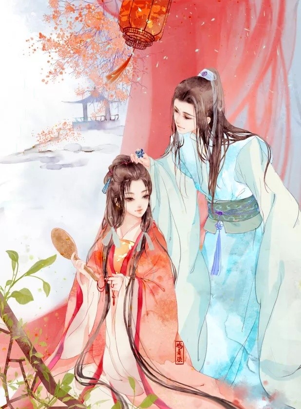 高清古風(fēng)情侶圖集(52張)，超恩愛甜蜜的古風(fēng)圖片