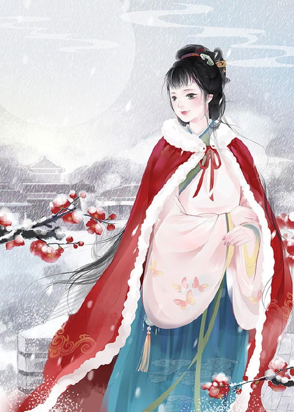 超可愛(ài)古風(fēng)女子圖集，唯美萌妹子古風(fēng)圖片