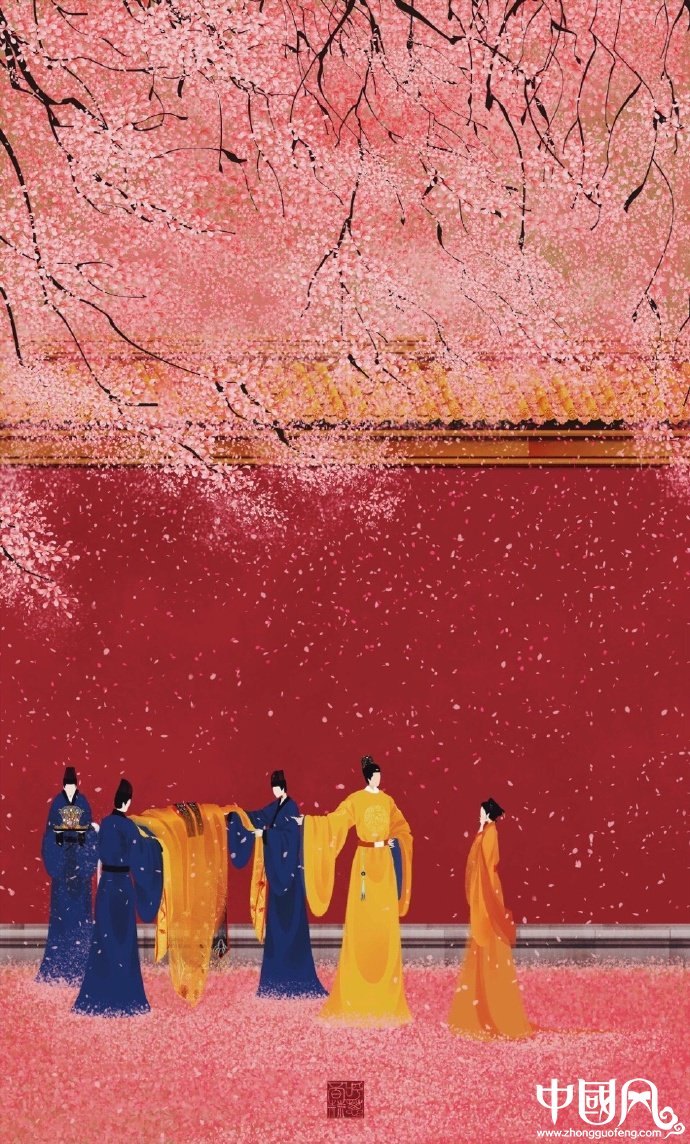 高清無(wú)臉古風(fēng)插畫欣賞，令人遐想的手繪插畫圖