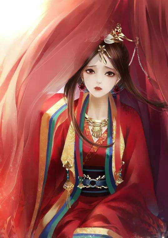 6款霸氣唯美古風(fēng)圖片：紅衣女子，翩若驚鴻