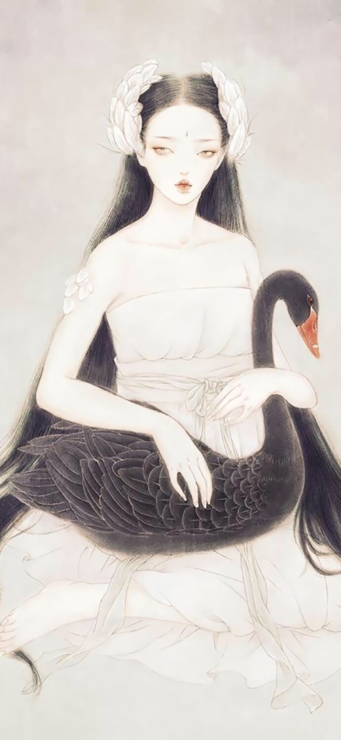 仕女古風(fēng)手機(jī)壁紙插畫(huà)，別樣的古風(fēng)女子風(fēng)情