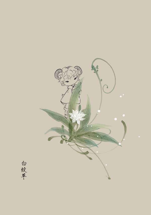 一組花與仙子古風圖片，清新淡雅的古風圖集