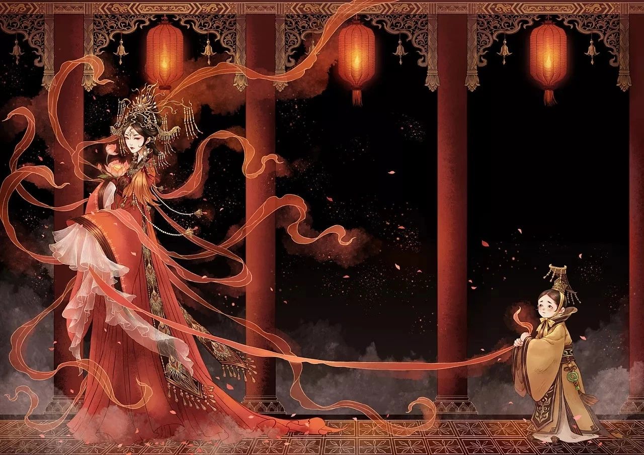 古風(fēng)美人插畫，一顰一笑令人神魂顛倒！