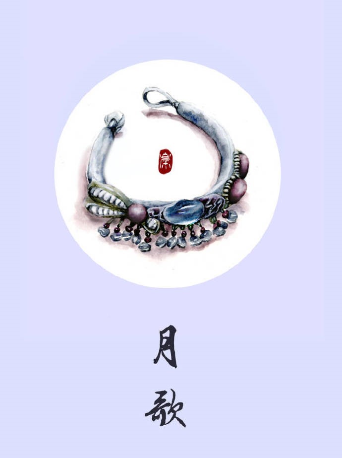 9款古風(fēng)飾品圖插畫：如此優(yōu)雅精致的你！