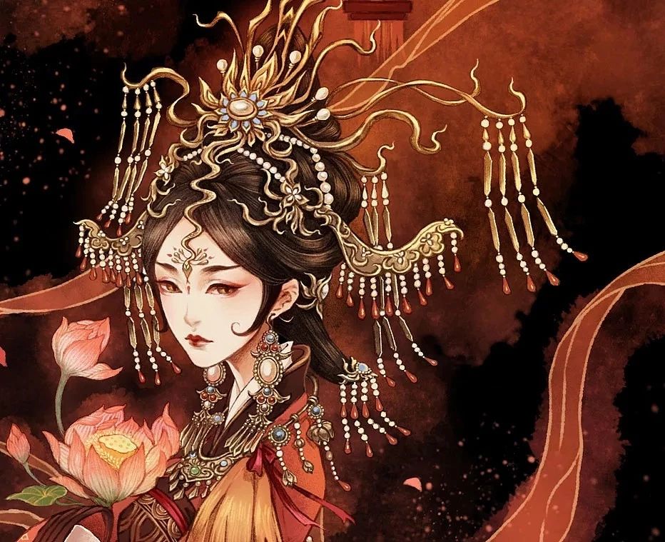 古風(fēng)美人插畫，一顰一笑令人神魂顛倒！