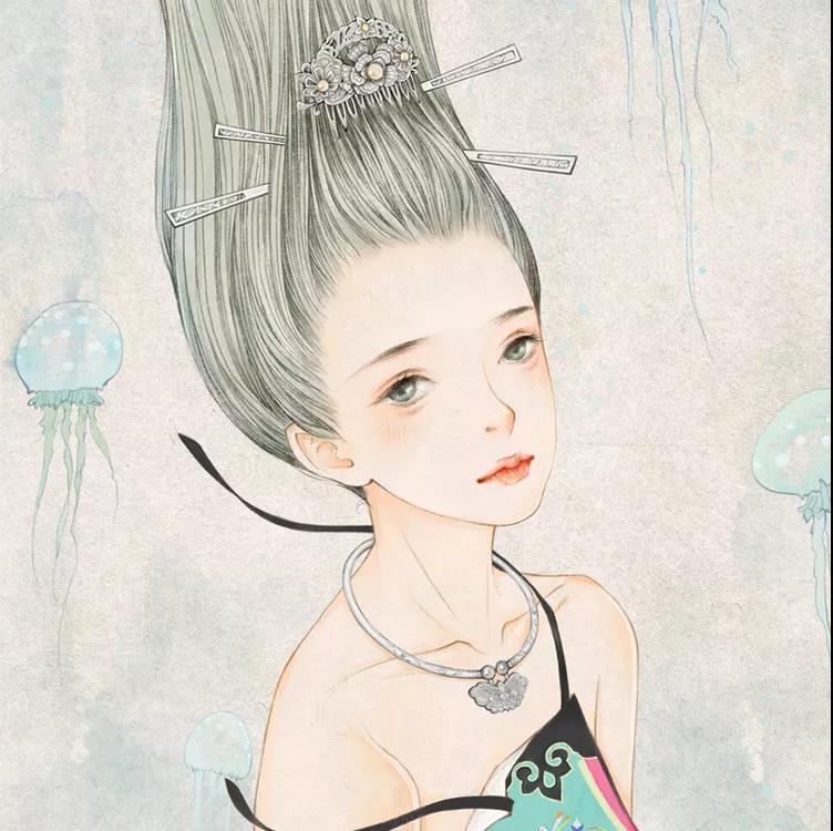 古風(fēng)女子頭像，一顰一笑盡動(dòng)人