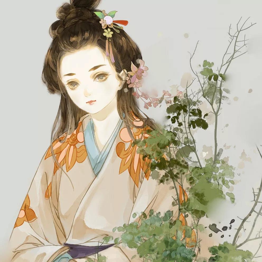 古風(fēng)女子頭像，一顰一笑盡動(dòng)人