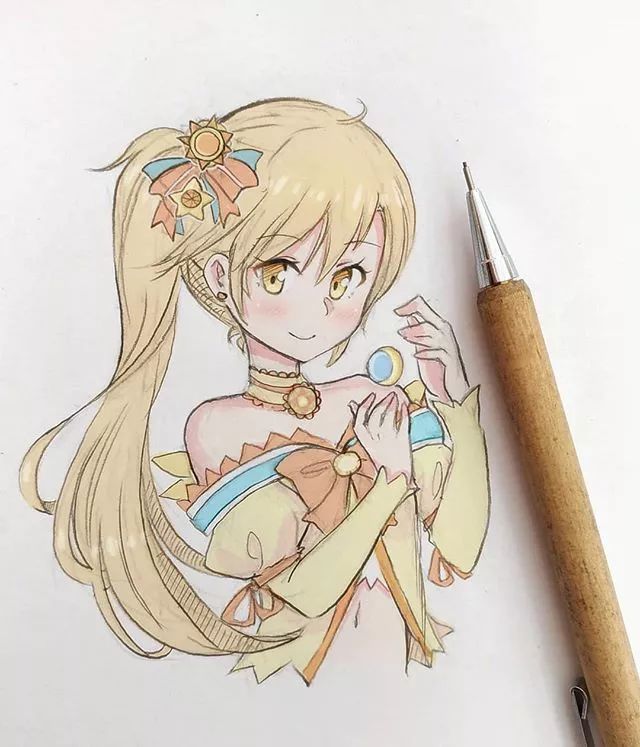 清新可愛美少女插畫，萌化你的心！