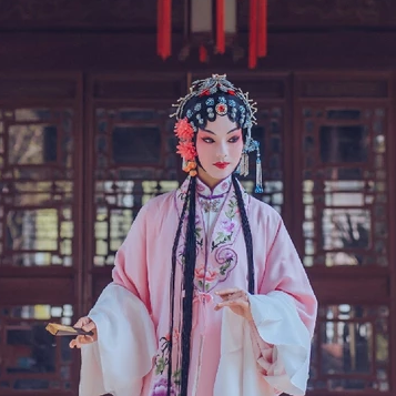 一組京劇戲曲花旦頭像，唯美古風真人頭像
