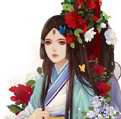 中國(guó)風(fēng)美女手繪插畫圖片，五款唯美古風(fēng)人物
