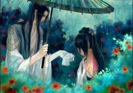 唯美古風(fēng)圖片：一句君無(wú)戲言，妾等百年