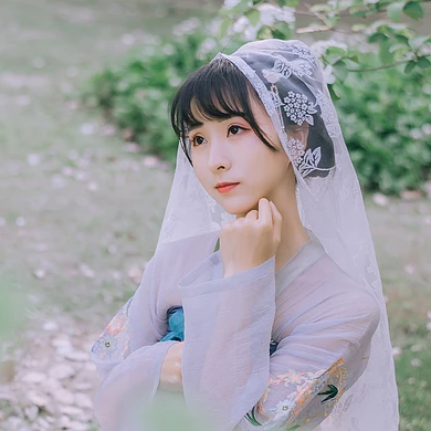 清新可愛瓊花女生頭像，唯美古風(fēng)真人頭像