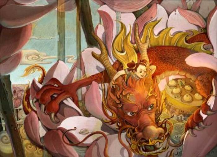 中國(guó)風(fēng)年畫(huà)插畫(huà)，中國(guó)風(fēng)手繪插畫(huà)圖片