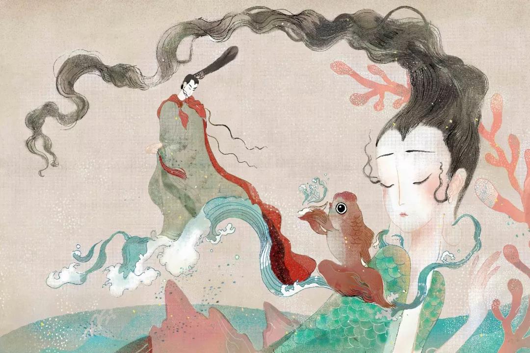 《洛神賦》繪本插畫，最美的中國式愛情！