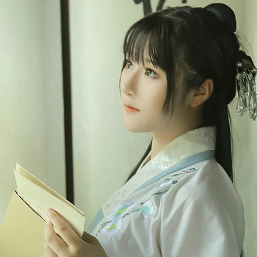 文藝復古風漢服女生頭像，唯美古風真人頭像