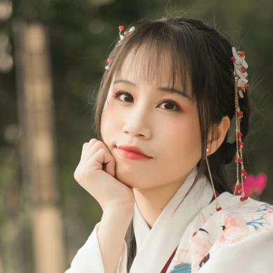 清新可愛(ài)漢服女生頭像，唯美古風(fēng)真人頭像