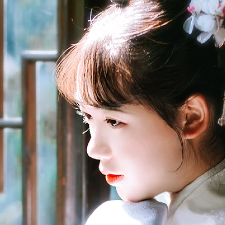 淡雅女生頭像，唯美古風(fēng)真人頭像