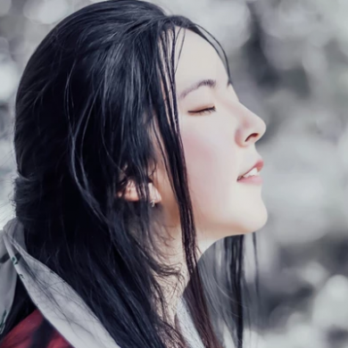 冰雪柔情少女頭像，唯美古風真人頭像