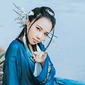 人魚傳說妖艷頭像，唯美古風女子頭像