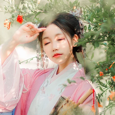 帶傘唯美可愛頭像，唯美古風(fēng)女子真人頭像