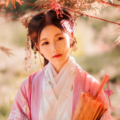 帶傘唯美可愛頭像，唯美古風(fēng)女子真人頭像