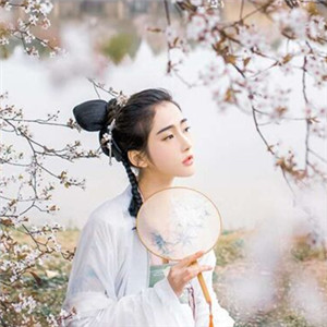 櫻花樹(shù)下古風(fēng)女子頭像，真人古風(fēng)頭像大全