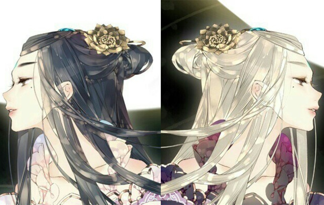 動漫古風女子閨蜜頭像，好姐妹qq頭像