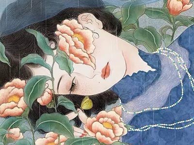 獨(dú)特中國(guó)美，最美插畫(huà)，膚如凝脂珠圓玉潤(rùn)民國(guó)