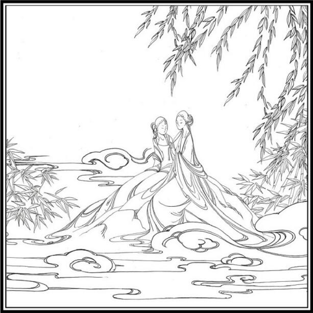 白蛇傳的故事，白蛇傳繪本插畫