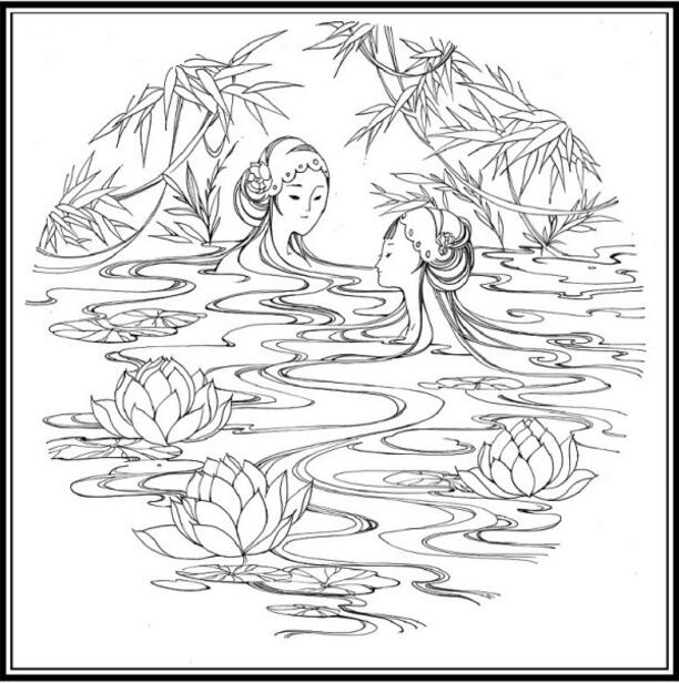 白蛇傳的故事，白蛇傳繪本插畫