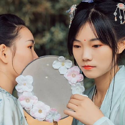 并蒂閨蜜頭像，唯美古風(fēng)真人頭像