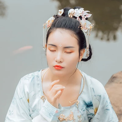 并蒂閨蜜頭像，唯美古風(fēng)真人頭像