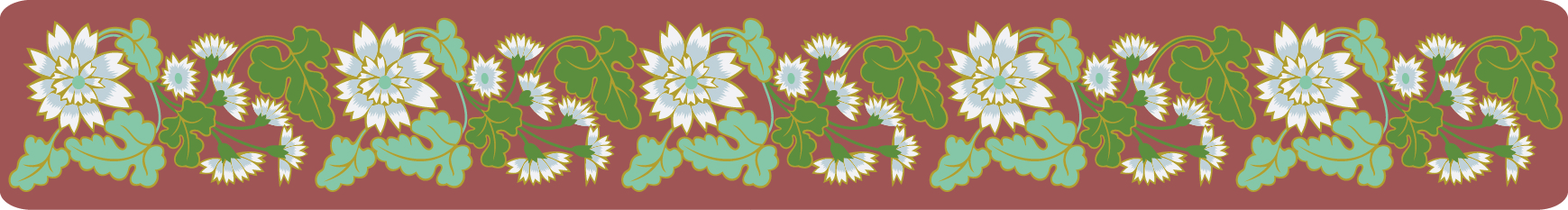 中國(guó)傳統(tǒng)刺繡小雛菊?qǐng)D案，矢量素材
