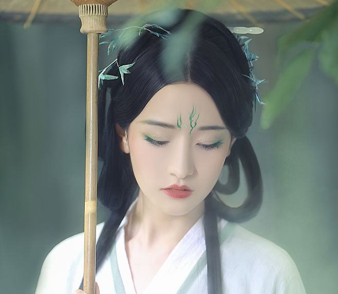 竹間女古風(fēng)攝影：一榻清風(fēng)，故山邂逅欣相遇
