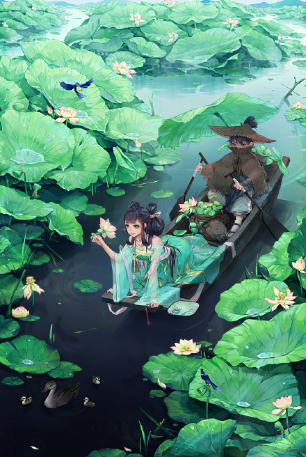 超甜的古風(fēng)圖片欣賞，青梅竹馬甚是迷人!
