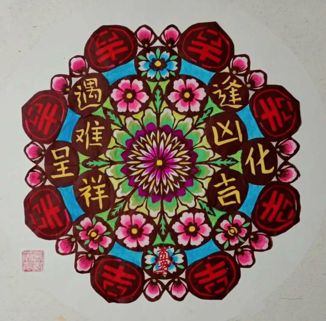 葛秀英剪紙作品欣賞，復(fù)工復(fù)產(chǎn)富家園剪紙藝術(shù)