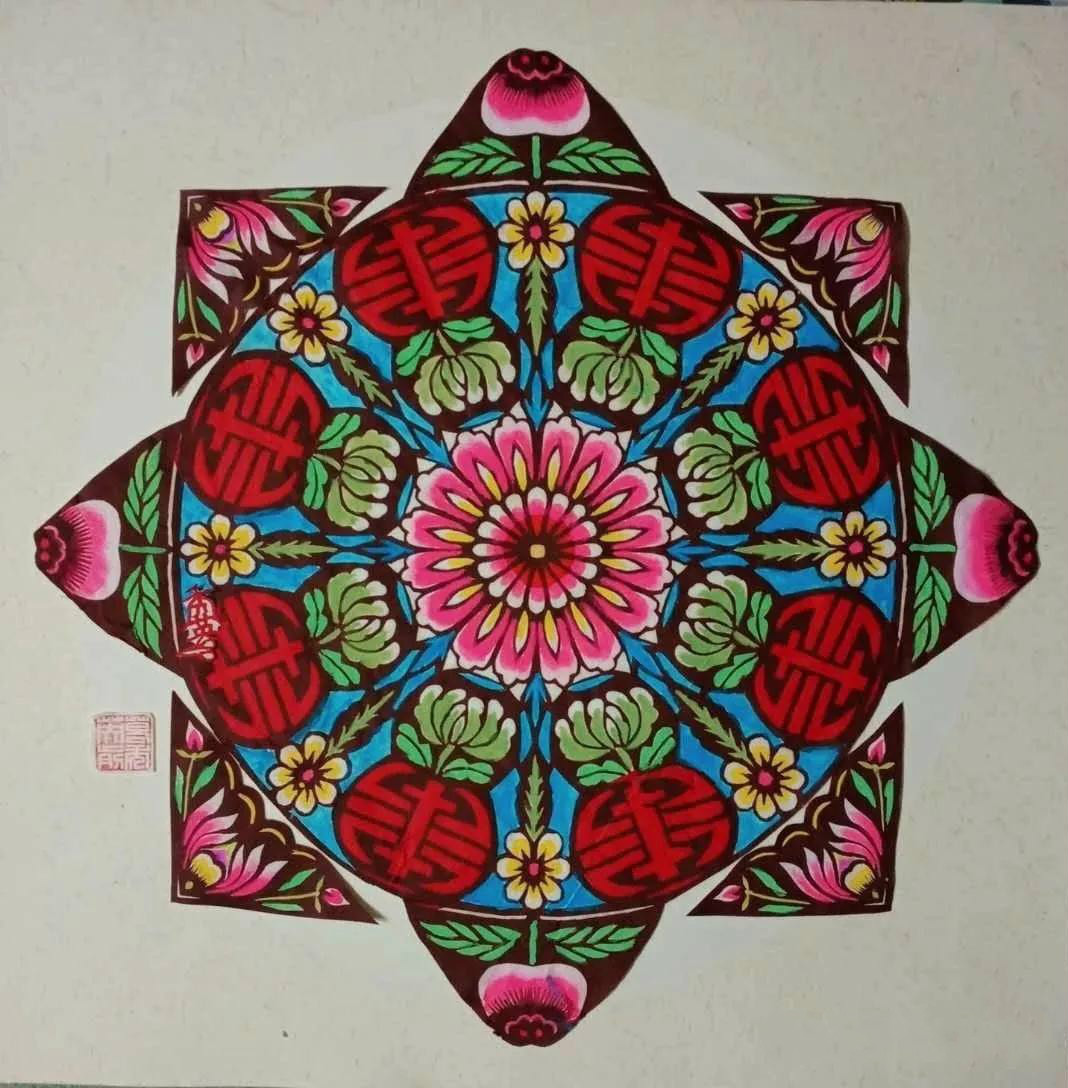 葛秀英剪紙作品欣賞，復(fù)工復(fù)產(chǎn)富家園剪紙藝術(shù)